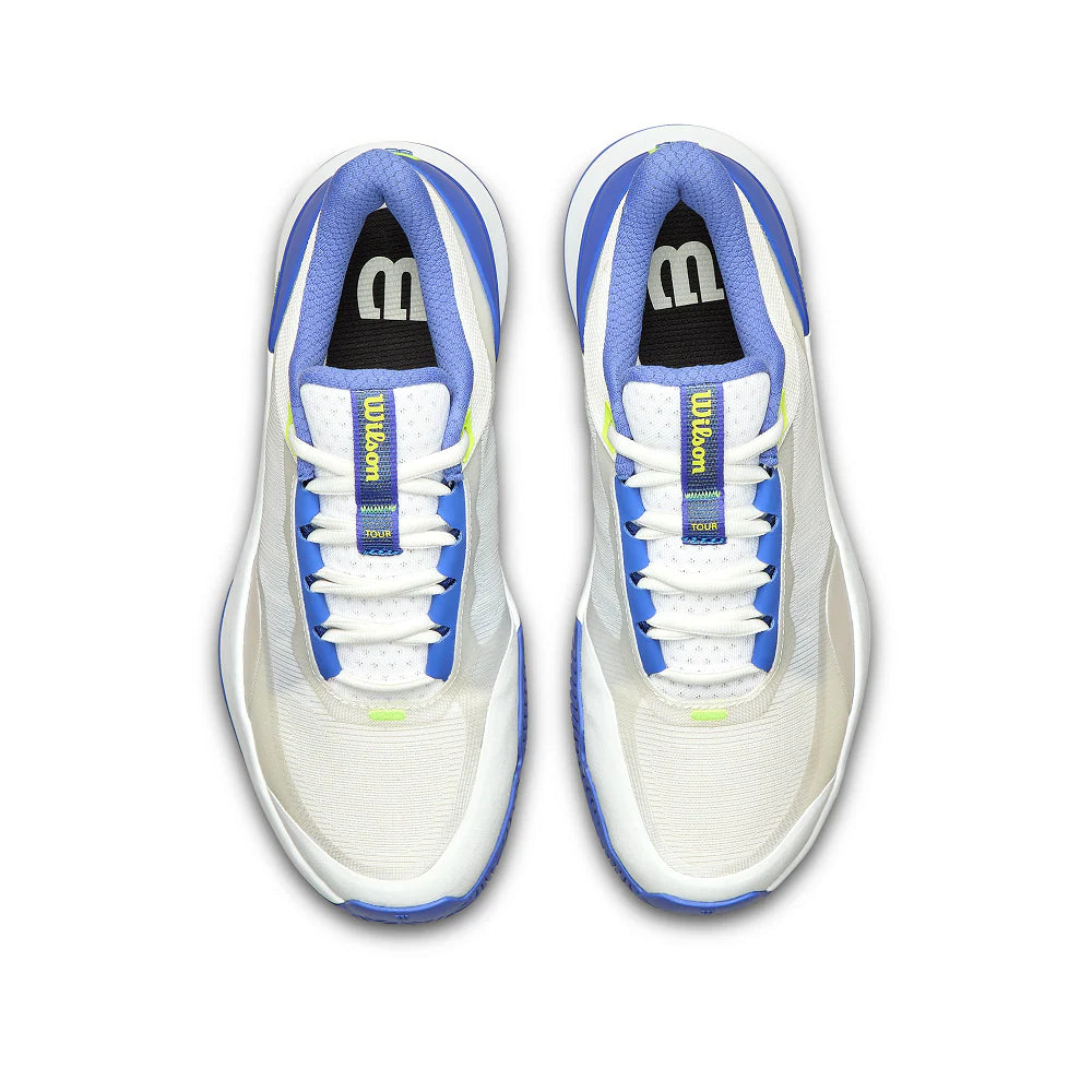 Wilson Intrigue Tour All Court Tennis Shoes (Ladies) - White - Amparo Blue - Yellow