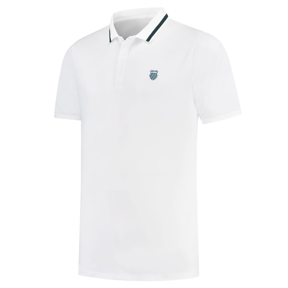 K-Swiss Hypercourt Basic Tennis Polo Shirt (Mens) - White