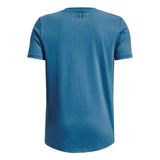 Under Armour Sportstyle Left Chest Short Sleeve (Boys) - Cosmic Blue