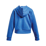 Under Armour Rival Fleece Crop Hoodie (Girls) - Water