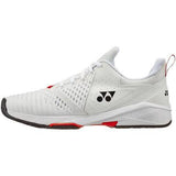 Yonex Sonicage 3 All Court Tennis Shoes (Mens) - White/Red