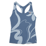 Fila Tennis Essential Racerback Top (Ladies) - Elemental Blue/Celestial Blue