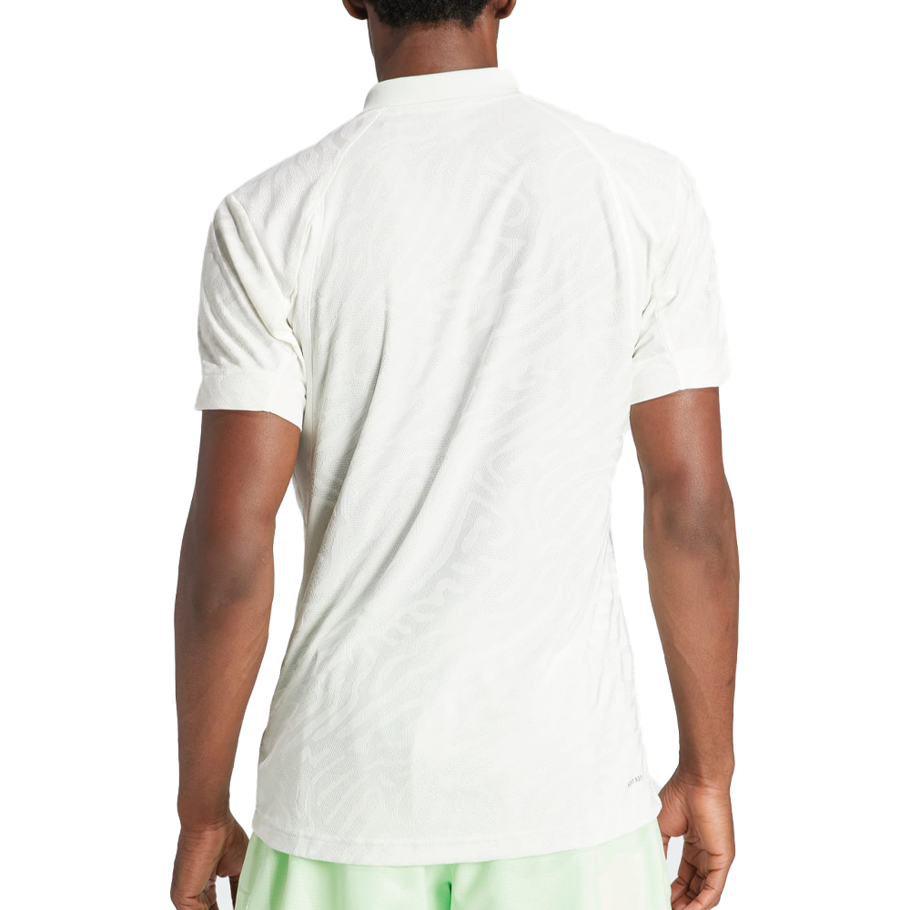 Adidas Melbourne Airchill Pro Tennis Polo (Mens) - Off White/Crystal Jade