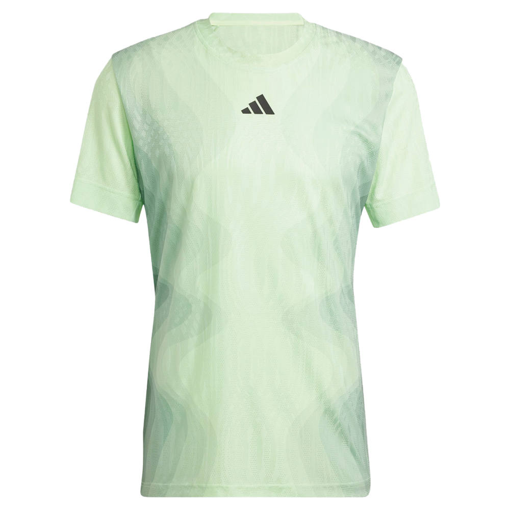 Adidas Melbourne Airchill Pro Tennis T-Shirt (Mens) - Semi Green Spark