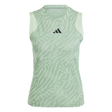 Adidas Melbourne AirChill Pro Match Tank Top (Ladies) - Silver Green/Semi Green Spark
