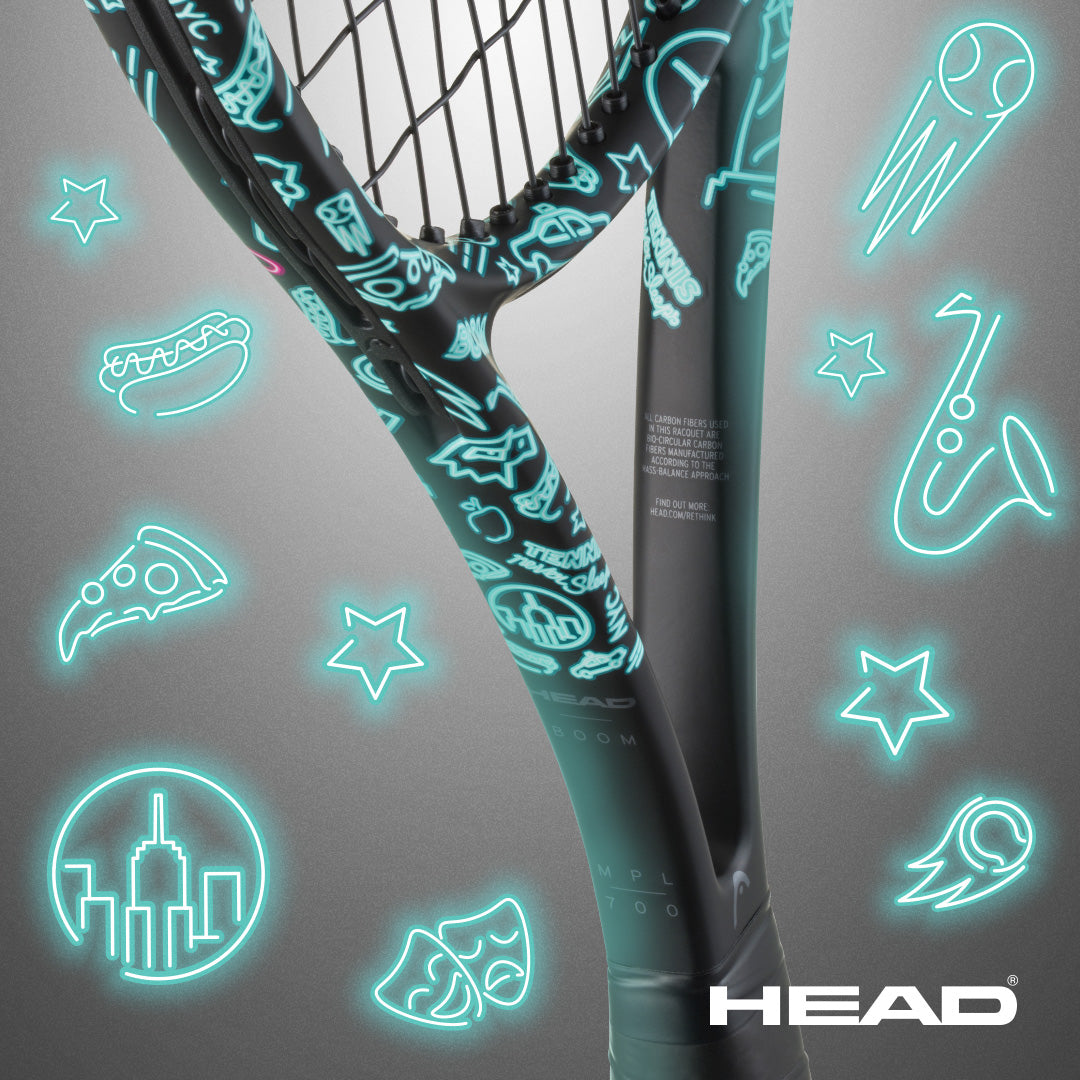 HEAD Boom MP Neon 2025 - Racchetta Da Tennis, Peso 295g, Piatto 645cm², Schema 16/19, Equilibrio 315mm