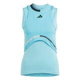 adidas HEAT.RDY Match Tennis Tank Top (Ladies) - Lucid Cyan