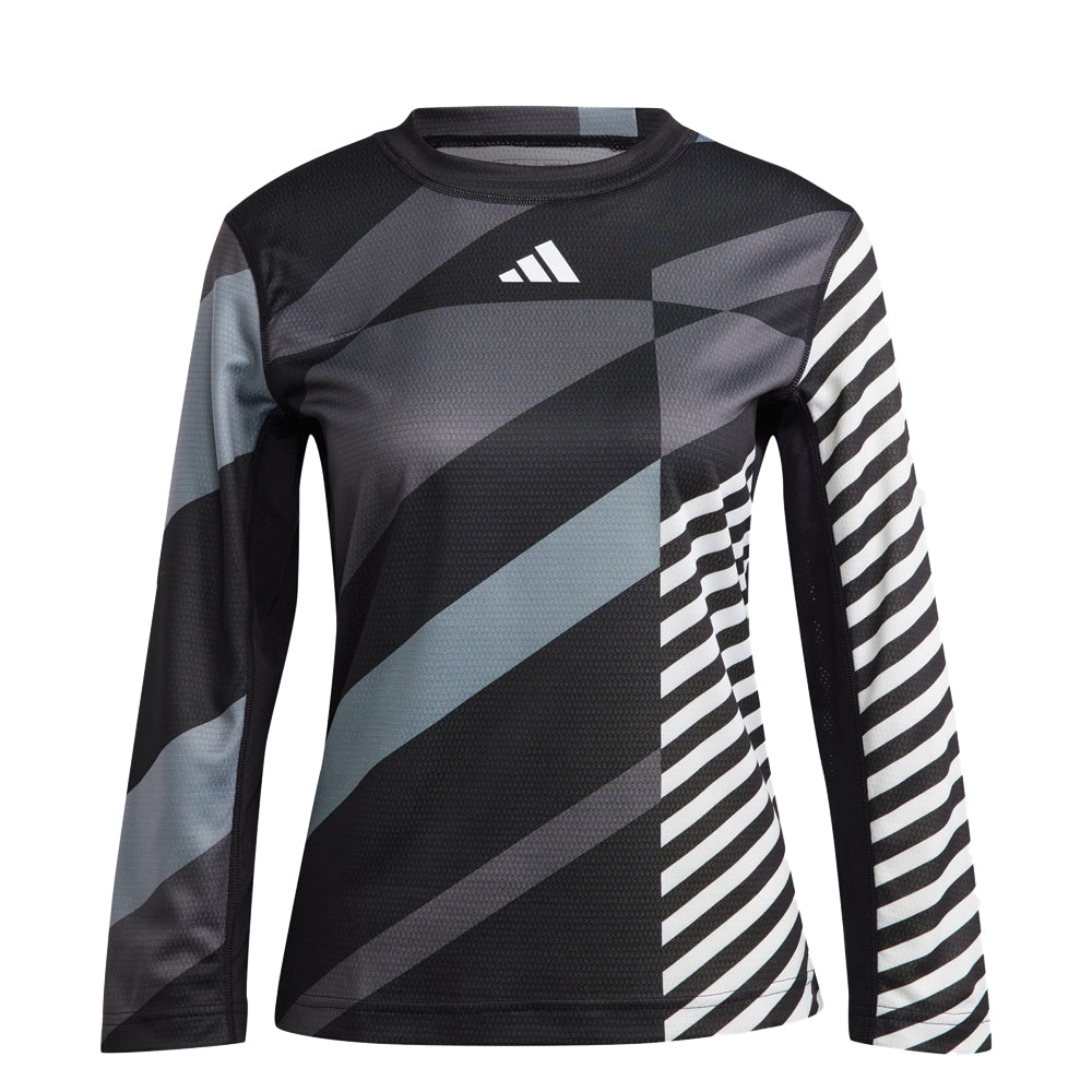 adidas HEAT.RDY 3 4 Pro Long Sleeve Tennis Top Ladies Black