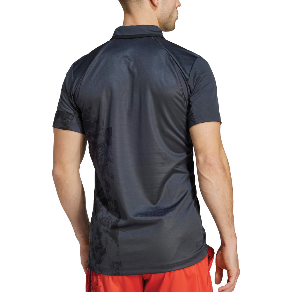 Adidas Paris HEAT.RDY Freelift Tennis Polo Shirt Mens Carbon