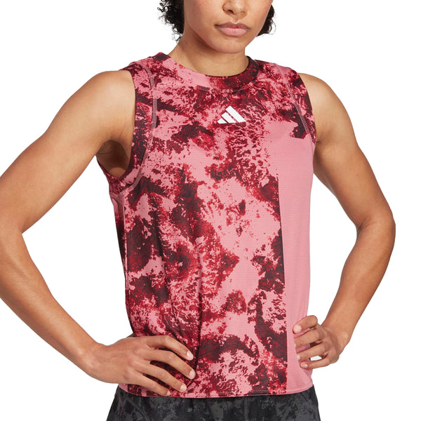 Adidas Paris HEAD.RDY Tennis Match Tank Top Ladies Pink Strata stringsports