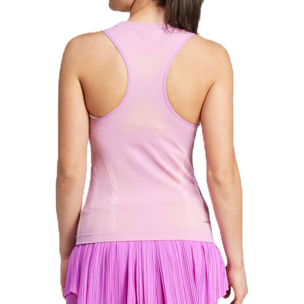 Adidas Pro AeroReady Seamless Y-Tank Top (Ladies) - Preloved Purple/Semi Spark/Pink Spark