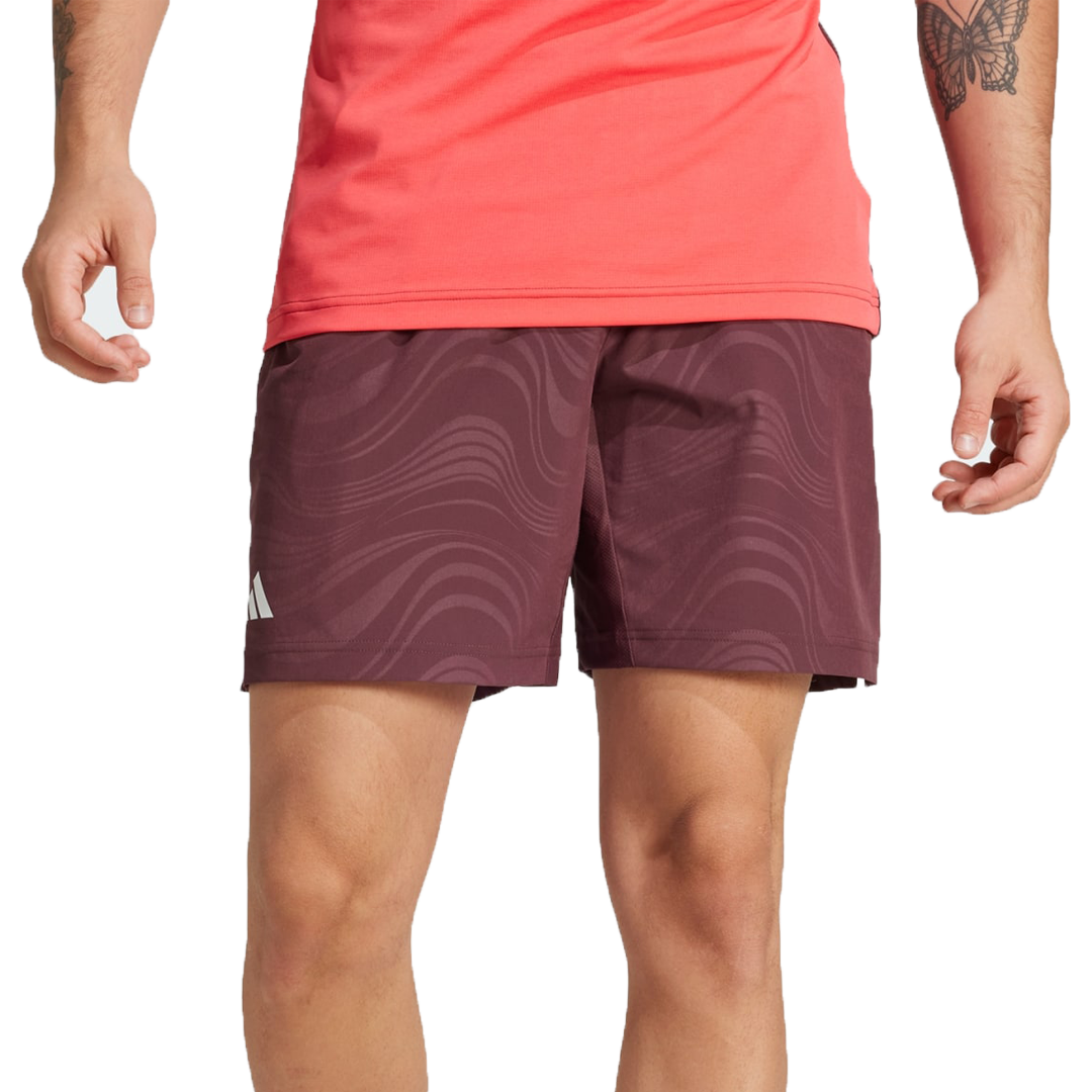 Adidas Tennis Pro Climacool 7-Inch Ergo Shorts (Mens) - Aurora Ruby