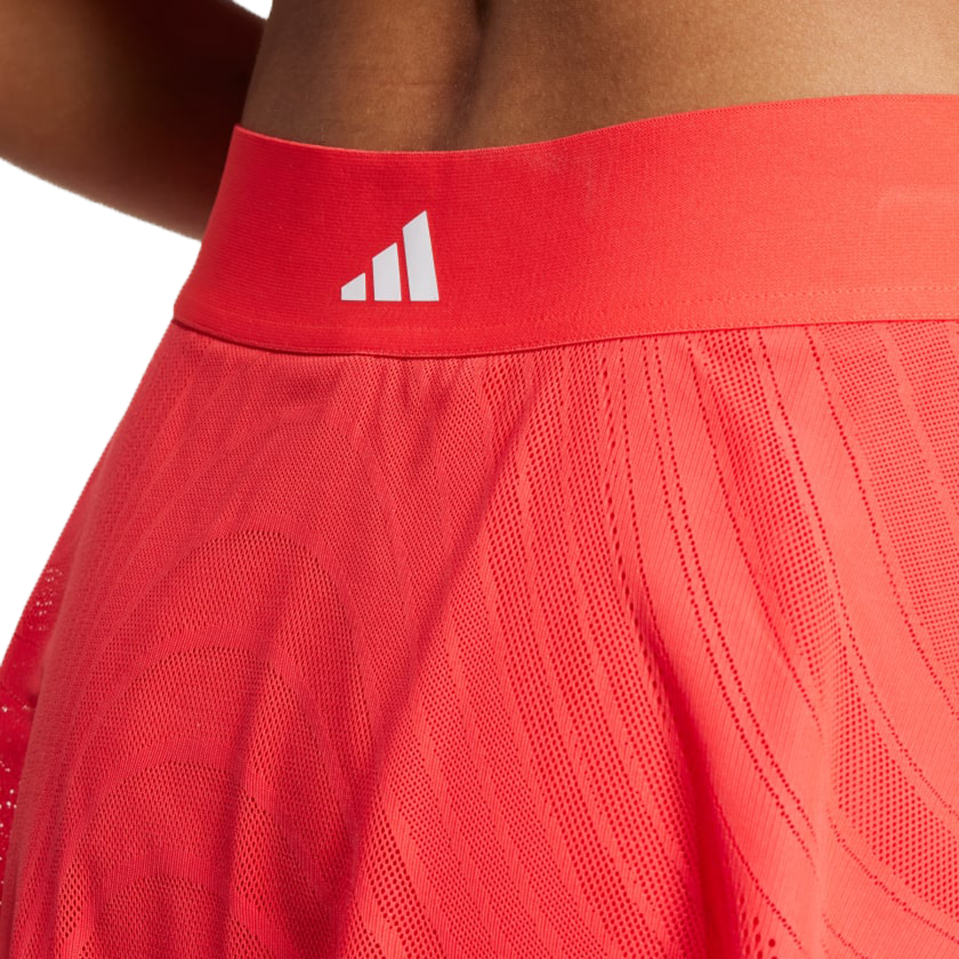 Adidas Tennis Pro Climacool+ Print Skirt - Semi Lucid Red