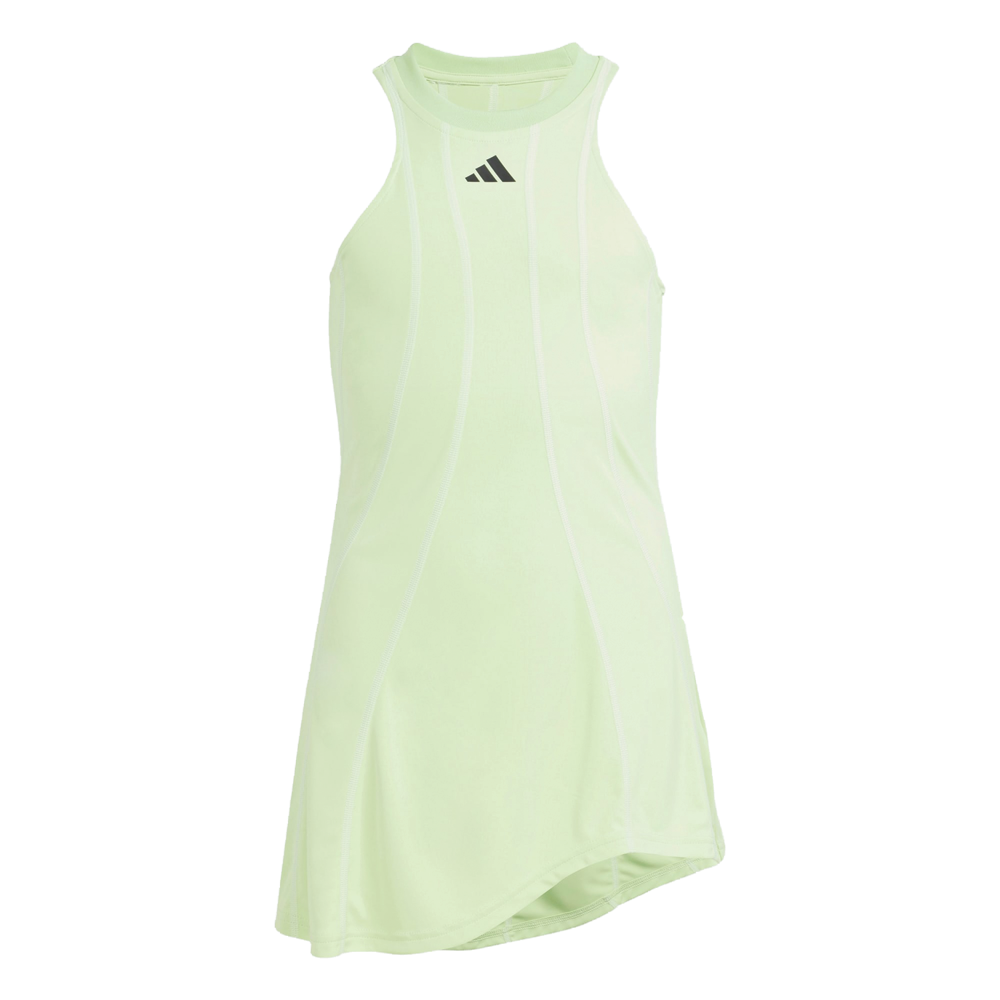 Adidas Melbourne Pro Tennis Dress (Girls) - Semi Green Spark