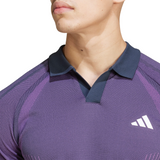 Adidas Pro Seamless AeroReady Freelift Tennis Polo Shirt (Mens) - Aurora Ink/Preloved Purple