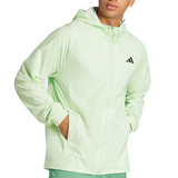 Adidas Melbourne Pro Semi-Transparent Tennis Full-Zip Jacket (Mens) - Semi Green Sparky