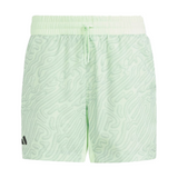 Adidas Melbourne Pro Tennis Shorts (Boys) - Semi Green Spark/Silver Green