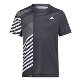 adidas New York Pro Tennis T-Shirt (Boys) - Black