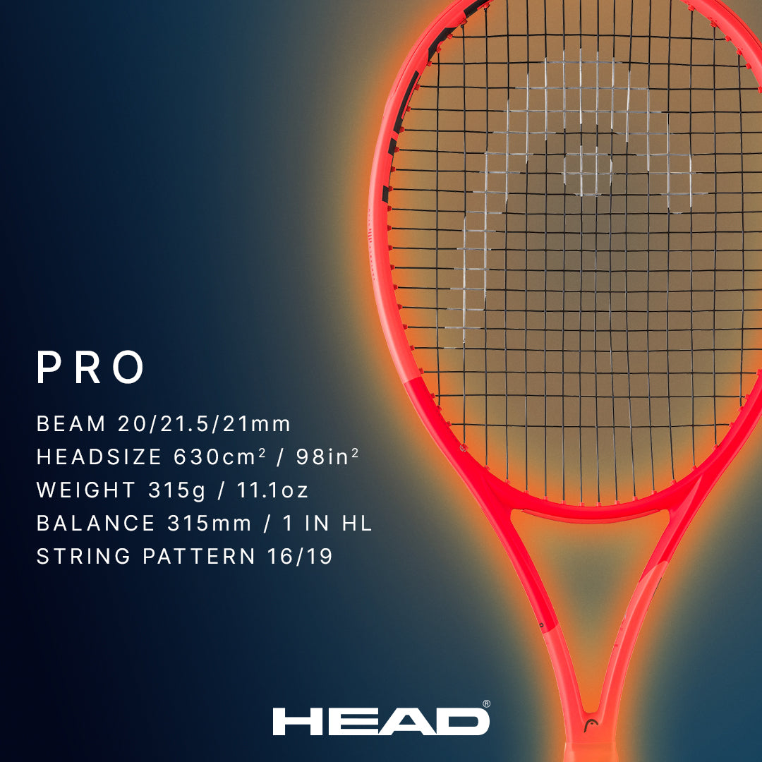 HEAD Radical Pro (2025) Tennis Racket (Unstrung) – stringsports.co.uk
