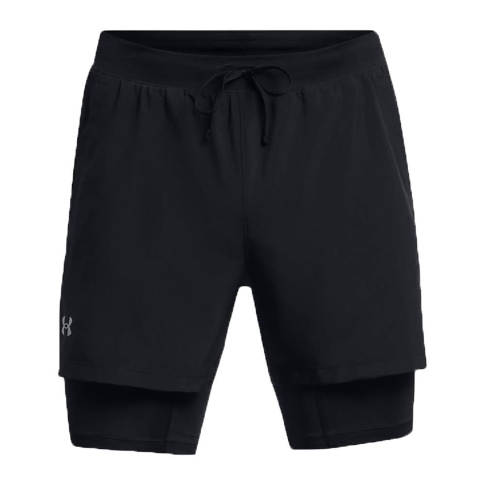 Under Armour Launch 5" 2-IN-1 Shorts (Mens) - Black