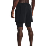 Under Armour Launch 5" 2-in-1 Graphic Shorts (Mens) - Black