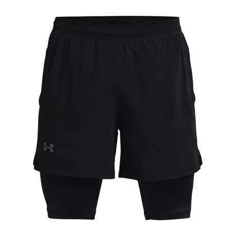 Under Armour Launch 5" 2-in-1 Graphic Shorts (Mens) - Black