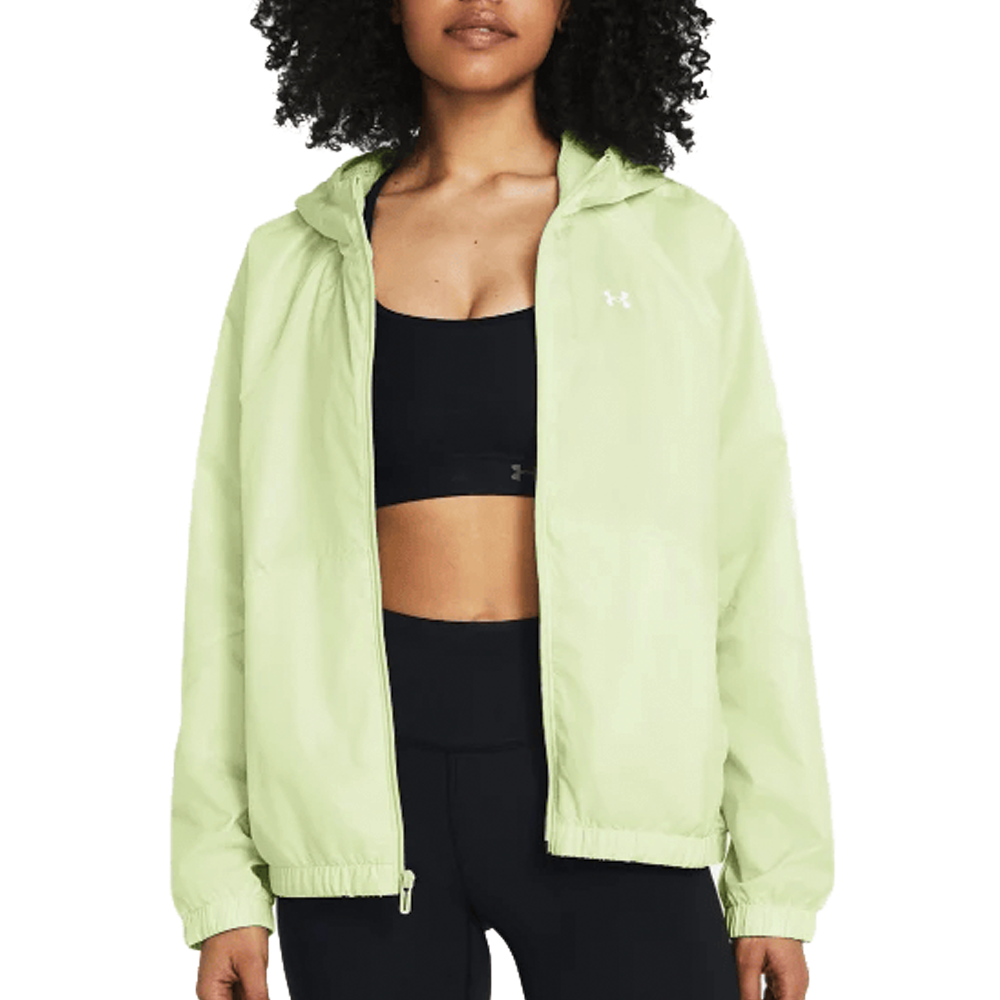 Under Armour Rival Sport Windbreaker Ladies Retro Green stringsports