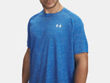 Under Armour Tech Textured Short Sleeve (Men's) - Blue Atlantis / White