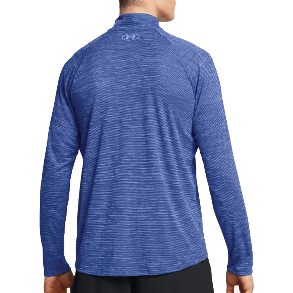 Under Armour Tech Textured ½ Zip (Mens) - Tech Blue