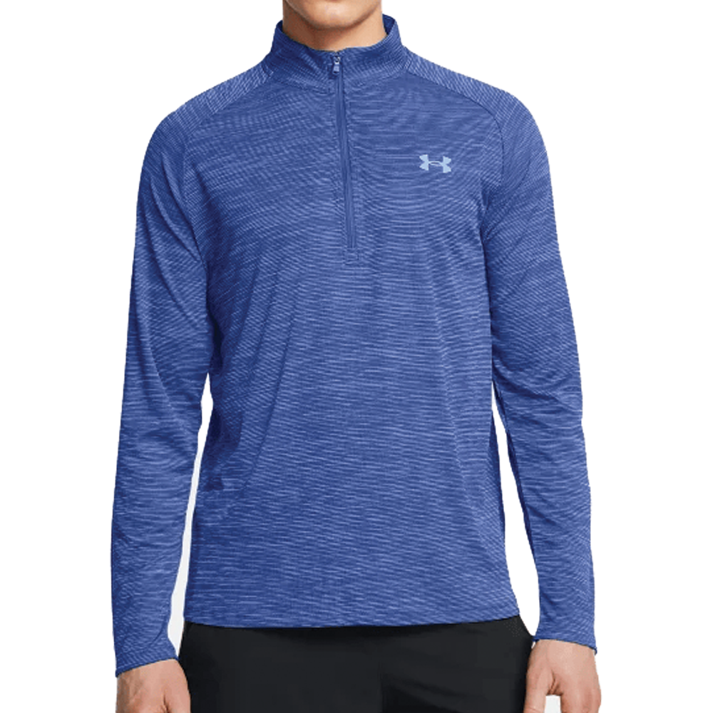 Under Armour Tech Textured ½ Zip (Mens) - Tech Blue