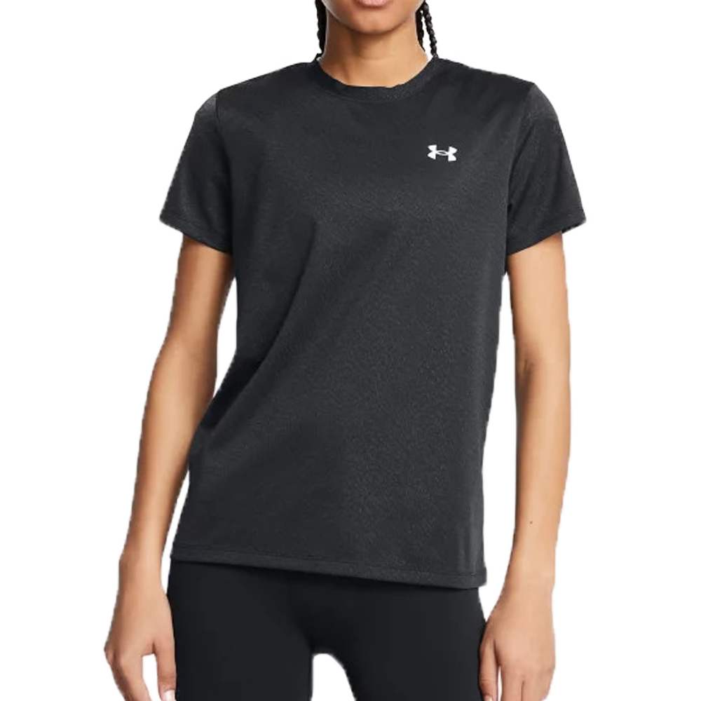 Under Armour Tech Riddle Short Sleeve Collar (Ladies) - Black