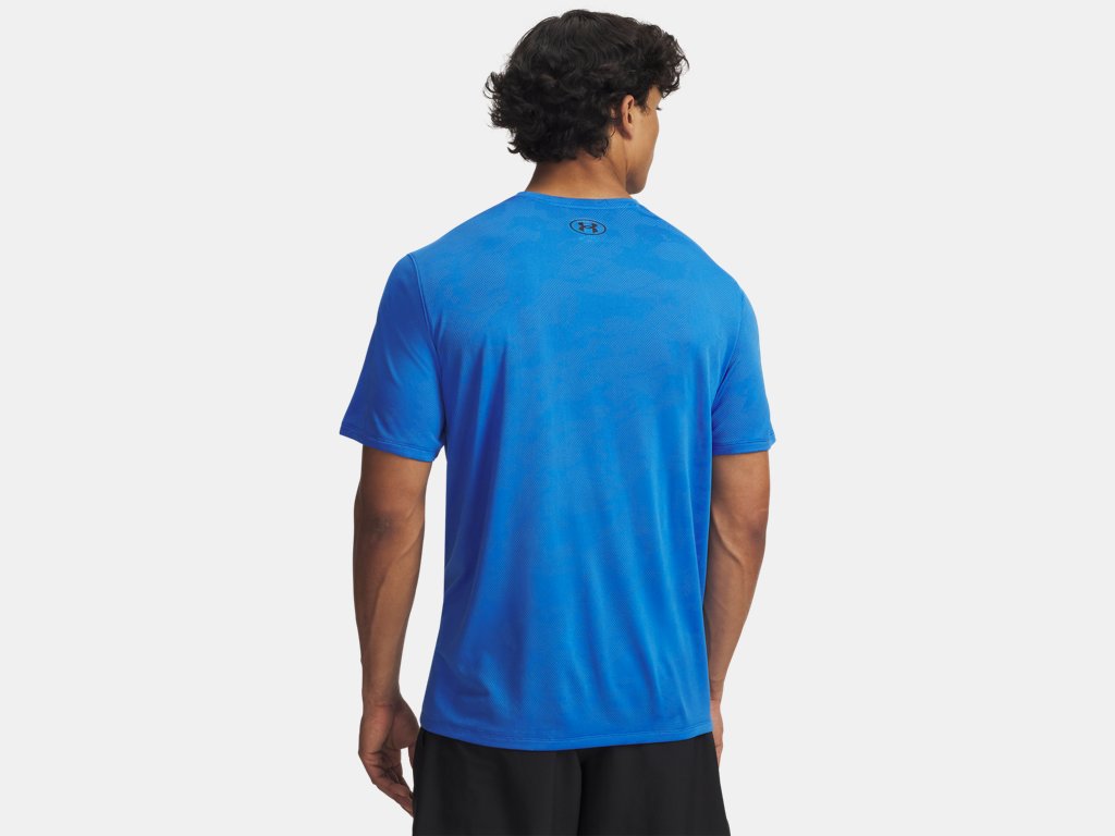 Under Armour Tech Vent Jacquard Short Sleeve Top (Men's) - Blue Atlantis / Black