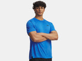 Under Armour Tech Vent Jacquard Short Sleeve Top (Men's) - Blue Atlantis / Black