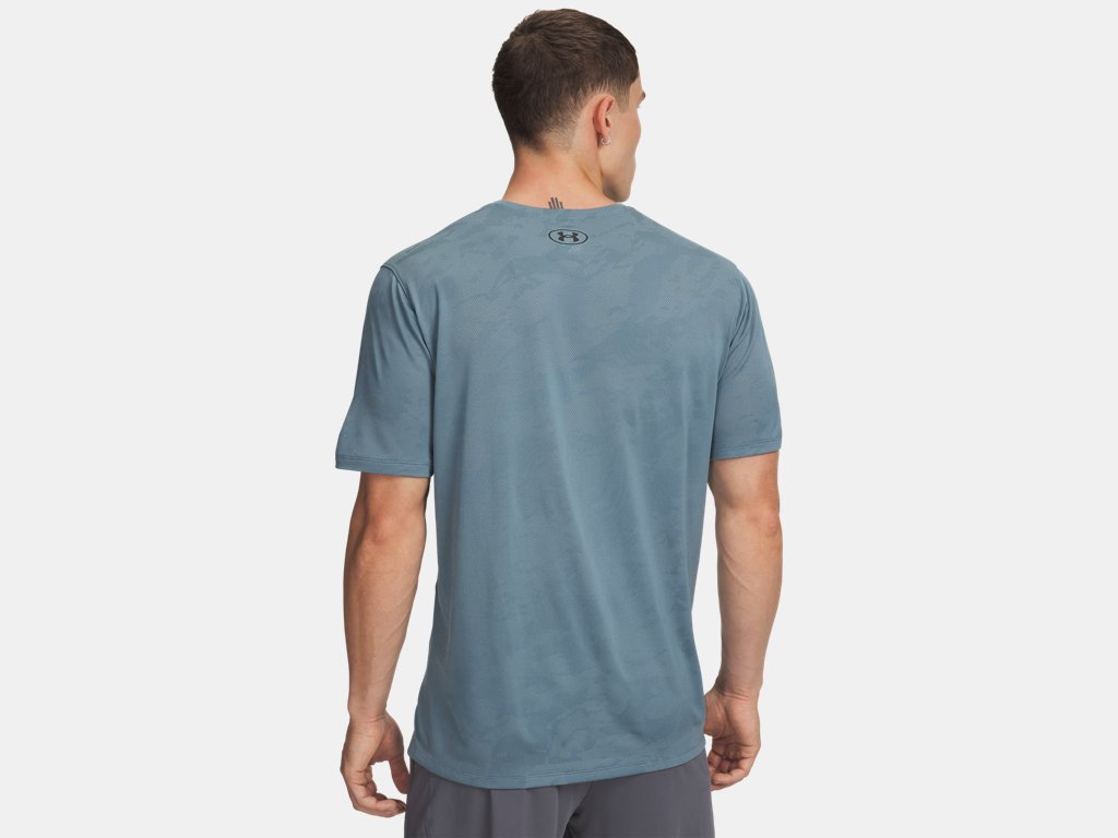 Under Armour Tech Vent Jacquard Short Sleeve Top (Men's) - Jasper Blue / Black