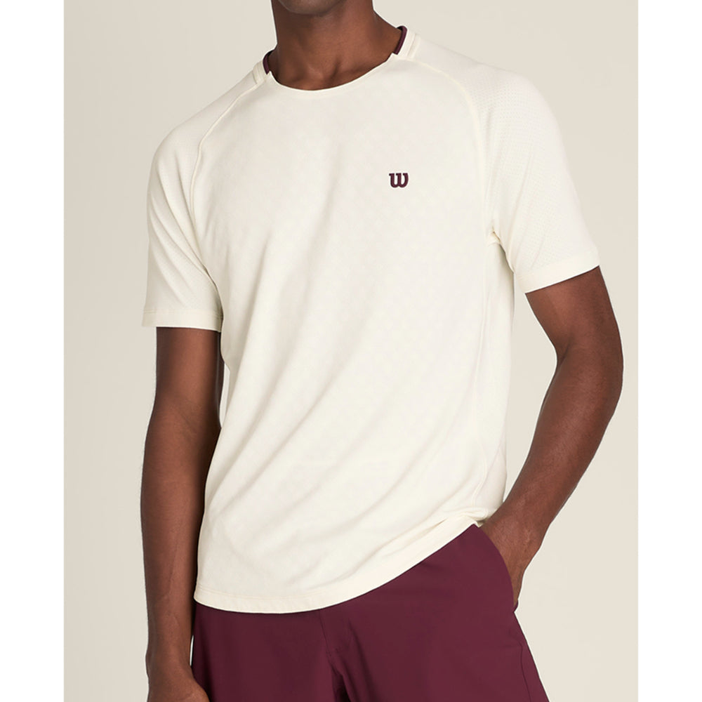 Wilson Serve Out Tee (Mens) - Sandrift – stringsports.co.uk