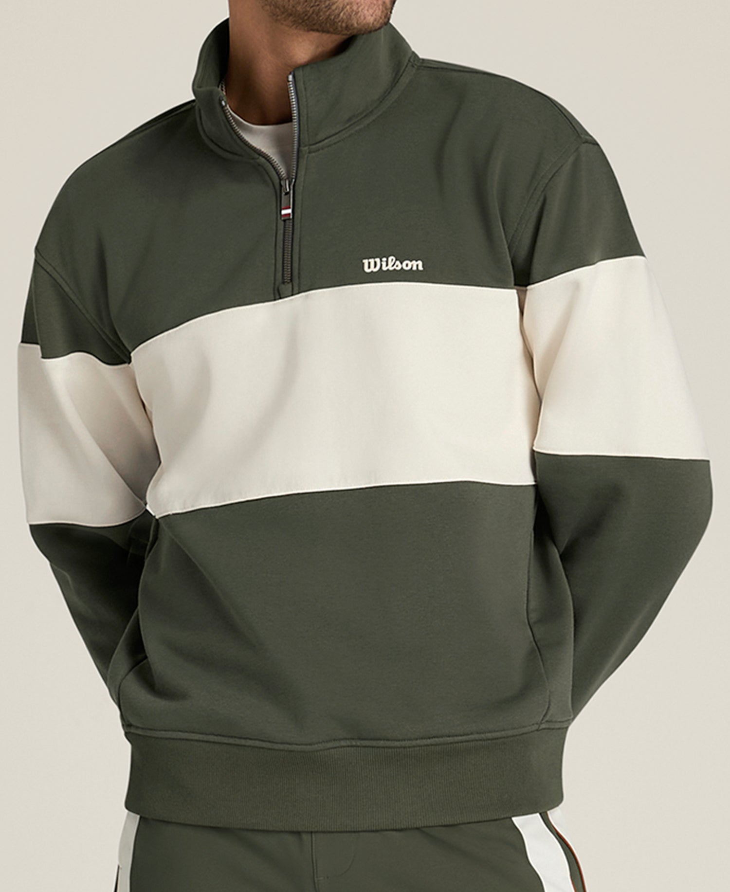 Wilson Playstate Half Zip (Mens) - Grape Leaf