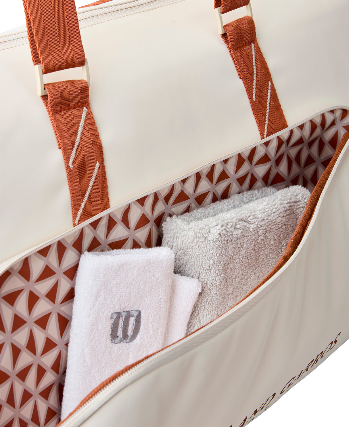Wilson Roland Garros 2025 Large Duffel Bag - Cream / Clay