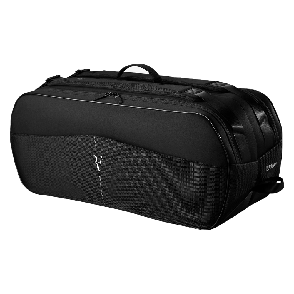 Wilson RF Tournament 9 Racket Tennis Bag - Black – stringsports.co.uk