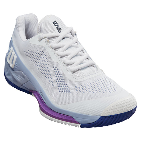 Rush Pro 4.0 All Court Tennis Shoes (Ladies) - White/Eventide/Royal Lilac