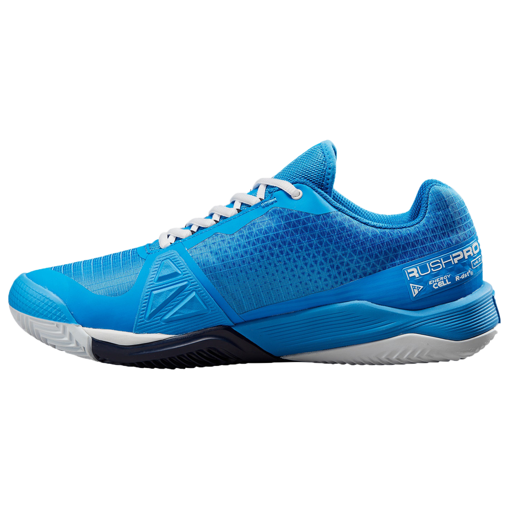 Wilson Rush Pro 4.0 Clay Tennis Shoes (Mens) - French Blue/White/Navy Blazer