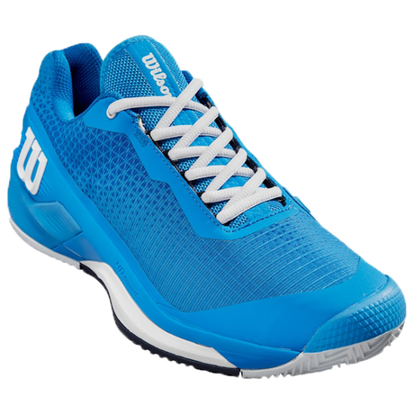 Wilson Rush Pro 4.0 Clay Tennis Shoes (Mens) - French Blue/White/Navy Blazer