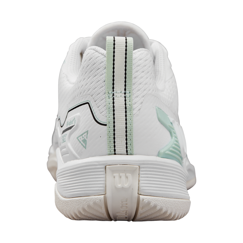 Wilson Rush Pro 4.5 All Court Tennis Shoes (Ladies) - White/Surf Spray/Tofu