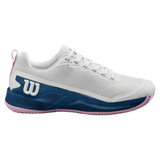 Wilson Rush Pro 4.5 Clay Court Tennis Shoes (Ladies) - White/EnsignBlue/Pirouette