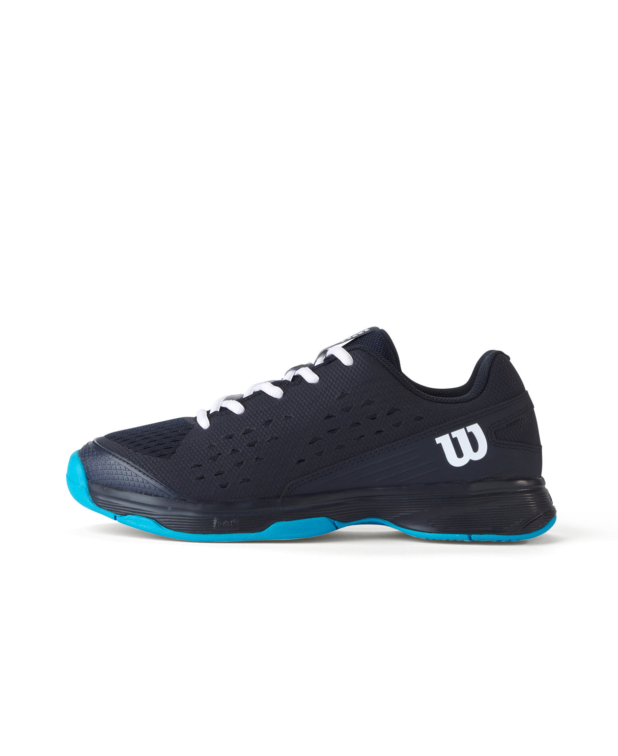 Wilson Rush Pro L Junior All Court Tennis Shoes - Navy Blazer / White / Atomic Blue