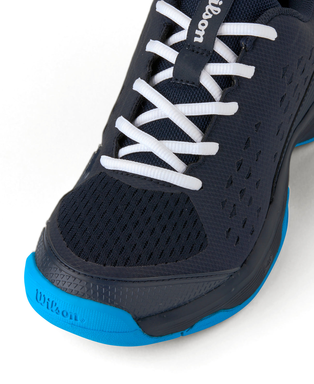 Wilson Rush Pro L Junior All Court Tennis Shoes - Navy Blazer / White / Atomic Blue