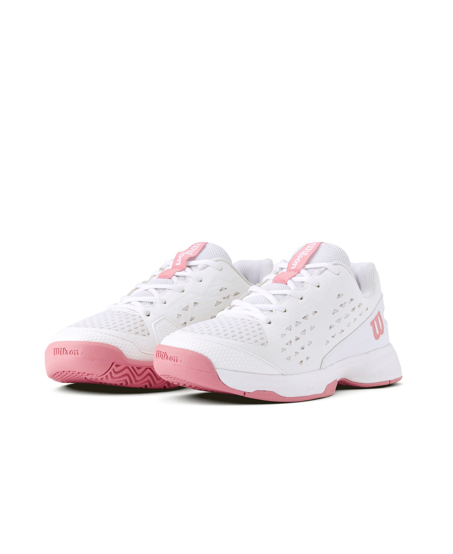 Wilson Rush Pro Ace Junior Tennis Shoes - White / White / Mauveglow