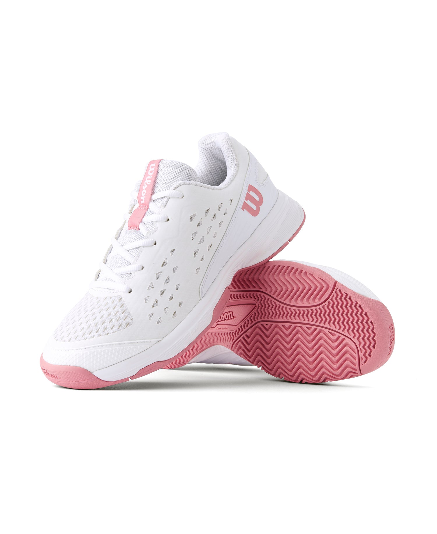 Wilson Rush Pro Ace Junior Tennis Shoes - White / White / Mauveglow