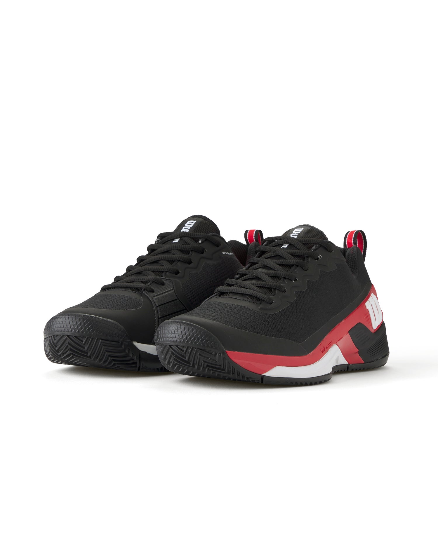 Wilson Rush Pro 4.5 Clay Court Tennis Shoes (Mens) - Black / Infared / White