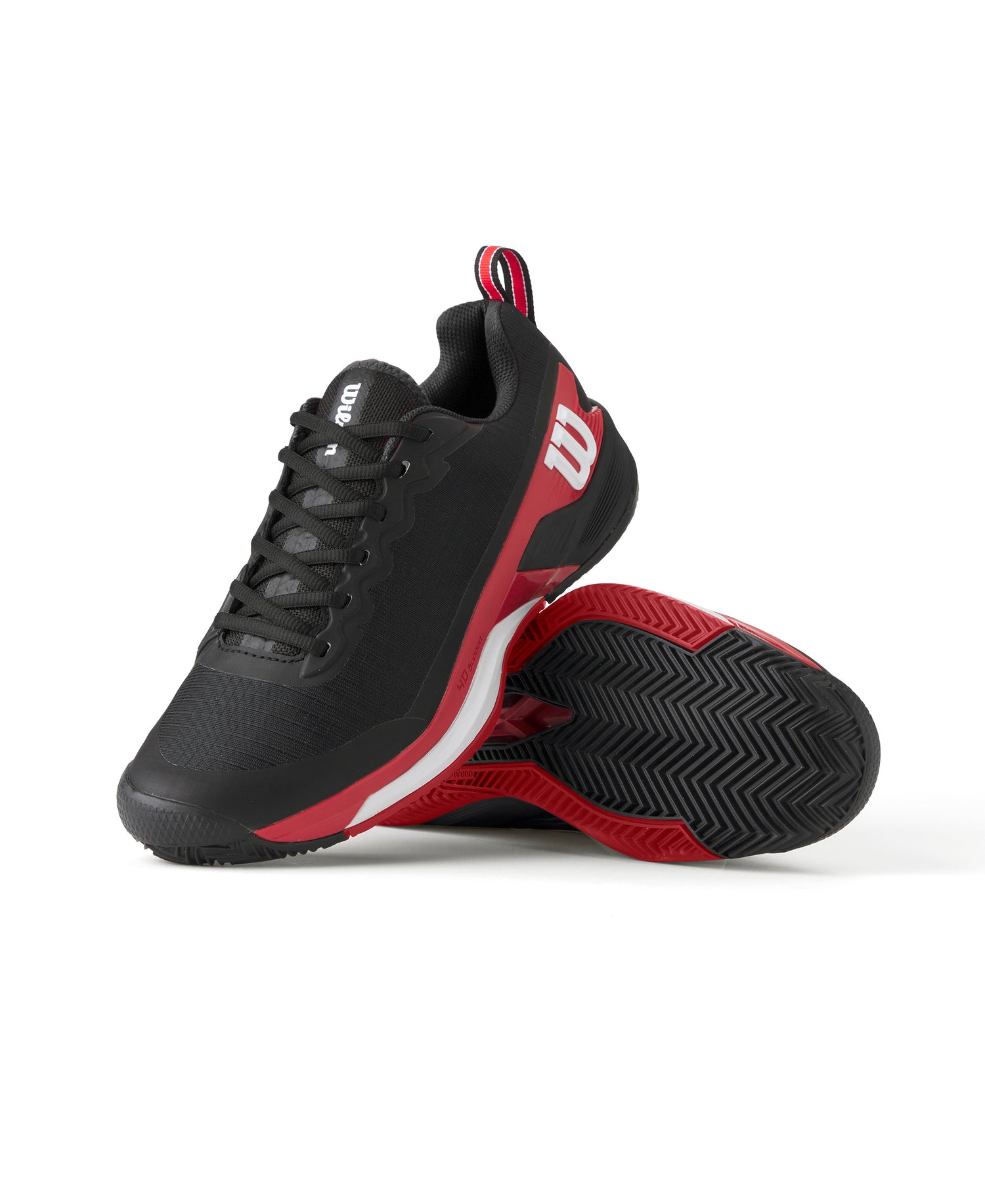Wilson Rush Pro 4.5 Clay Court Tennis Shoes (Mens) - Black / Infared / White
