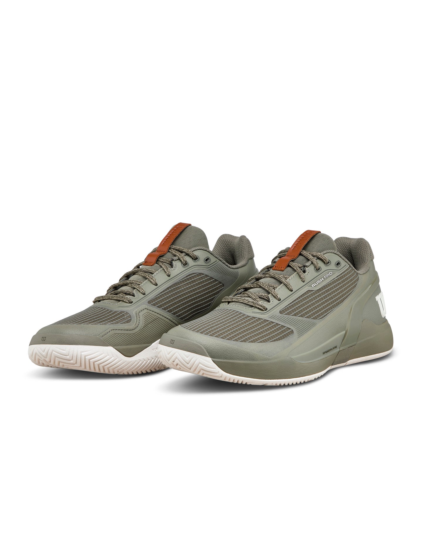 Wilson Rush Pro 5 All Court Tennis Shoes (Mens) - Vetiver/Tofu/Caramel Cafe